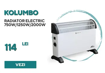 Încălzitor electric Kolumbo 750W / 1250W / 2000W