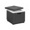 Masa si puf multifunctionala Ice Cube, culoare grafit