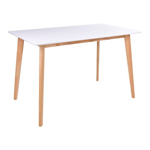Masa de dining Vojens 120x70 cm alb-natur