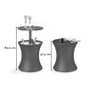Masa de gradina Cool Bar Rattan, culoare grafit