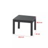Set de mobilier de gradina Emma din ratan cu masa Chicago in culoarea grafit