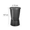 Rezervor de apa de ploaie din plastic Indigo Water Butt 220L cu furtun de grafit