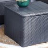 Set de mobilier de gradina Claire cu 5 locuri si masa cu perne, grafit