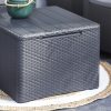 Set de colt de gradina Claire cu 5 locuri si masa cu perne, grafit
