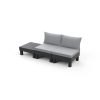 Set mobilier de gradina pentru balcon Elements, grafit