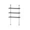 Set rafturi metalice cu 3 rafturi 100 cm