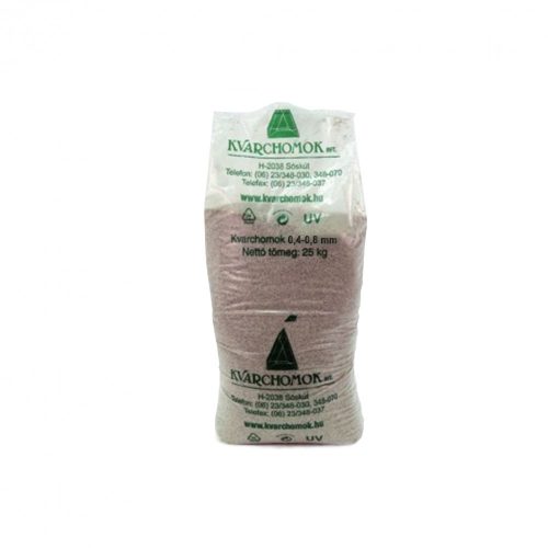 Nisip cuartos, 0,4-0,8 mm pentru purificator de apa cu filtru de nisip 25 kg