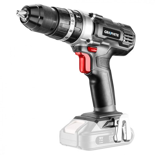 Masina de gaurit cu percutie fara fir Energy- Mandrina rapida 18V 13mm, fara baterie, Grafit