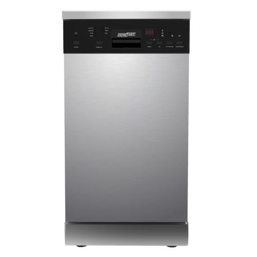 HOMEFORT HMGS0421S Masina de spalat vase independenta 10 seturi, 9 L, 7 programe, 47 dB, E, Tacamuri superioare, 45 cm, Afisaj digital, Fara deschidere automata a usii