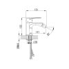 Baterie bideu Asti, monocomand