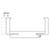 Balama decorativa cromata stanga IR grafit frasin 100/210 12-14