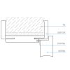 Carcasa decorativa IR grafit frasin 75/ 9.5-11.5 dreapta