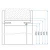 Carcasa decorativa IR grafit frasin 75/ 9.5-11.5 dreapta