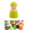 12 figurine Montessori colorate din lemn