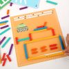 Jucarie educativa din lemn, puzzle abac, aritmetica