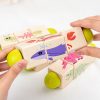 Mini puzzle cu cilindri cu animale, jucarie din lemn Montessori