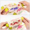 Mini puzzle cu cilindri cu animale, jucarie din lemn Montessori