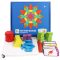 Jucarie de lemn Tangram cu forme creative, puzzle, 155 de bucati
