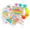 Puzzle mozaic cu bile, jucarie din lemn Montessori