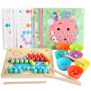 Puzzle cu bile, jucarie din lemn Montessori