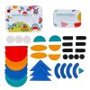 Puzzle cu forme logice, jucarie din lemn Montessori