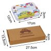 Puzzle cu forme logice, jucarie din lemn Montessori