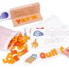 Puzzle de cuvinte, joc din lemn pentru invatarea cuvintelor cu carti in limba engleza