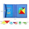 Jucarie magnetica din lemn tangram