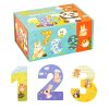 Puzzle din lemn cu numere