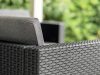 Set mobilier de gradina City cu 4 locuri, maro