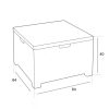 Set mobilier de gradina City cu 5 locuri, grafit
