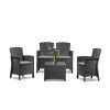 Set mobilier de gradina Lima cu 4 locuri, grafit