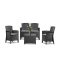 Set mobilier de gradina Lima cu 4 locuri, grafit