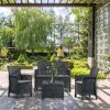 Set mobilier de gradina Lima cu 4 locuri, grafit