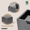 Set mobilier de gradina Lima cu 4 locuri, grafit