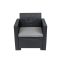 Scaun de gradina din plastic Nero, grafit