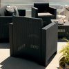Scaun de gradina din plastic Nero, grafit