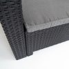 Scaun de gradina din plastic Nero, grafit