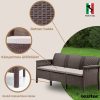 Set de mobilier de gradina Venus cu 5 locuri, maro