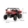 Camion electric cu platforma rosie