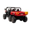 Camion electric cu platforma rosie