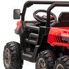 Camion electric cu platforma rosie