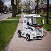 Camion electric Mercedes alb