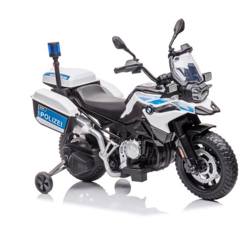 Motocicleta electrica de politie BMW albastra