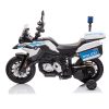 Motocicleta electrica de politie BMW albastra