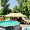 Foișor pliabil de grădină 3x6 m