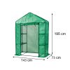 Sera de balcon 143x73x195 cm verde
