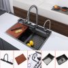 Chiuveta multifunctionala Catania din otel inoxidabil cu baterie digitala