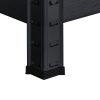 Raft rezistent 150x70x30 cm 150 kg negru