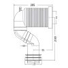 Conector S pentru toalete de podea si monobloc